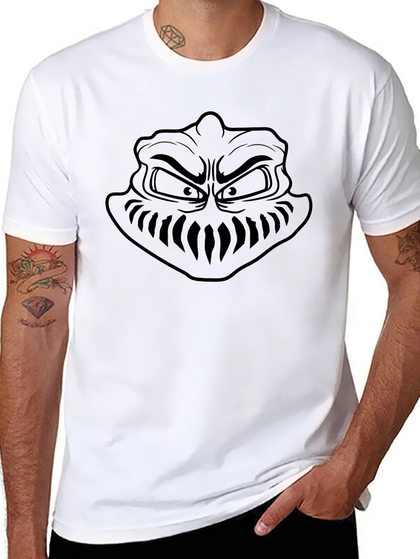 Grinch Graphic T-Shirt - Black Cotton Tee