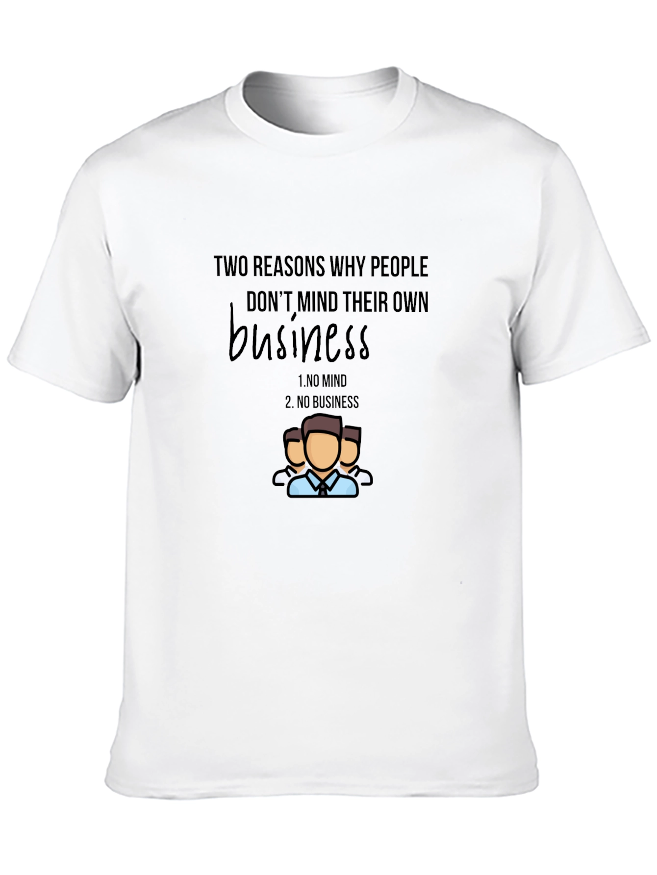Mind Your Business Graphic Tee - Black