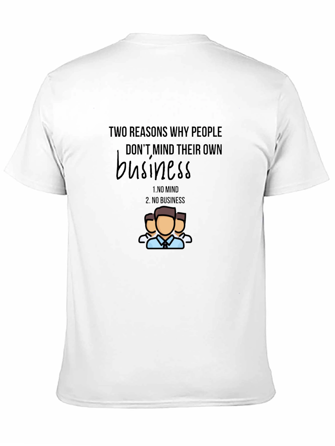 Mind Your Business Graphic Tee - Black