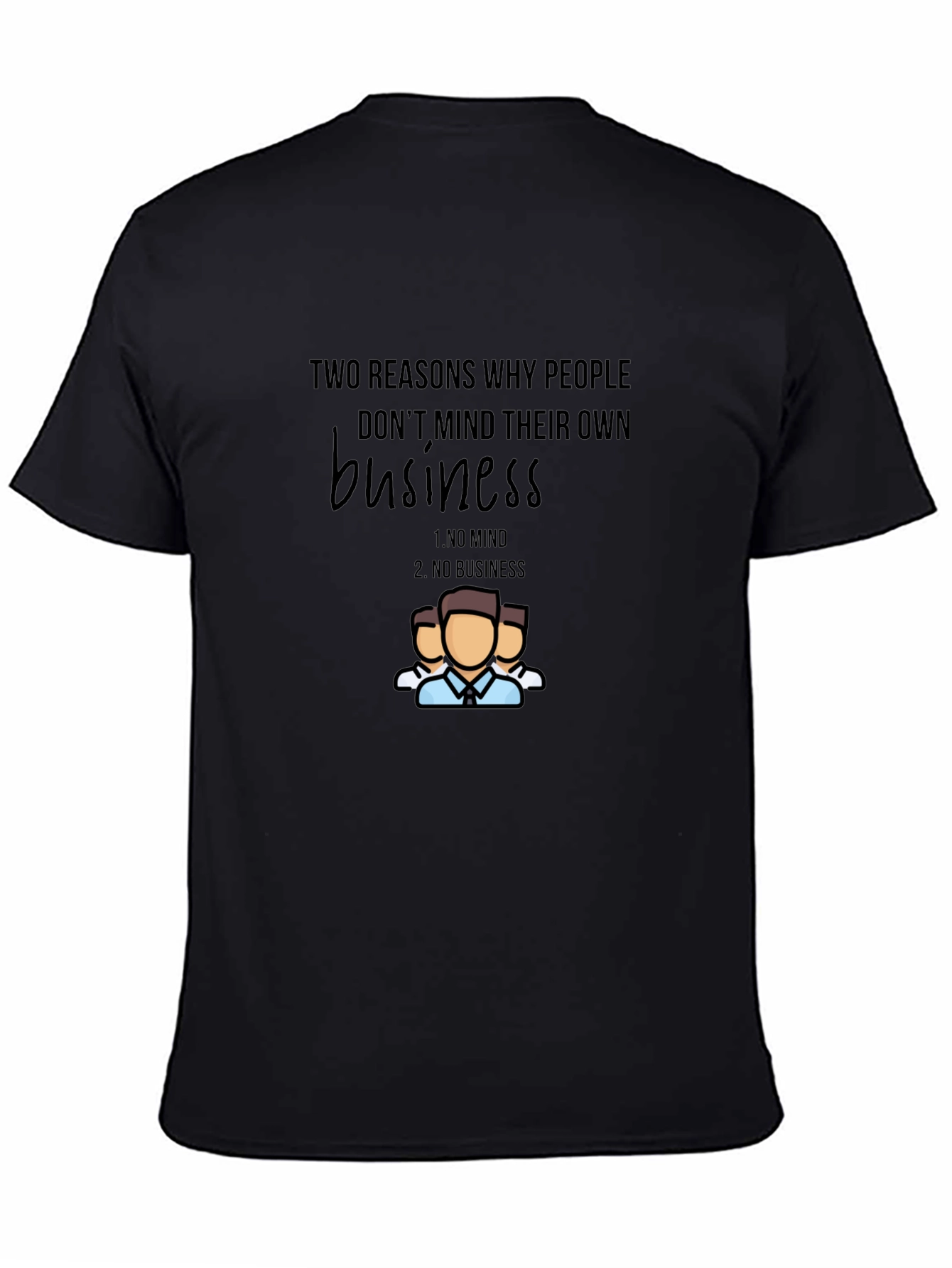 Mind Your Business Graphic Tee - Black
