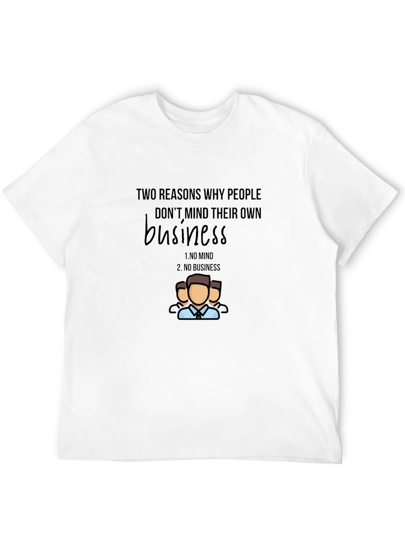 Mind Your Business Graphic Tee - Black
