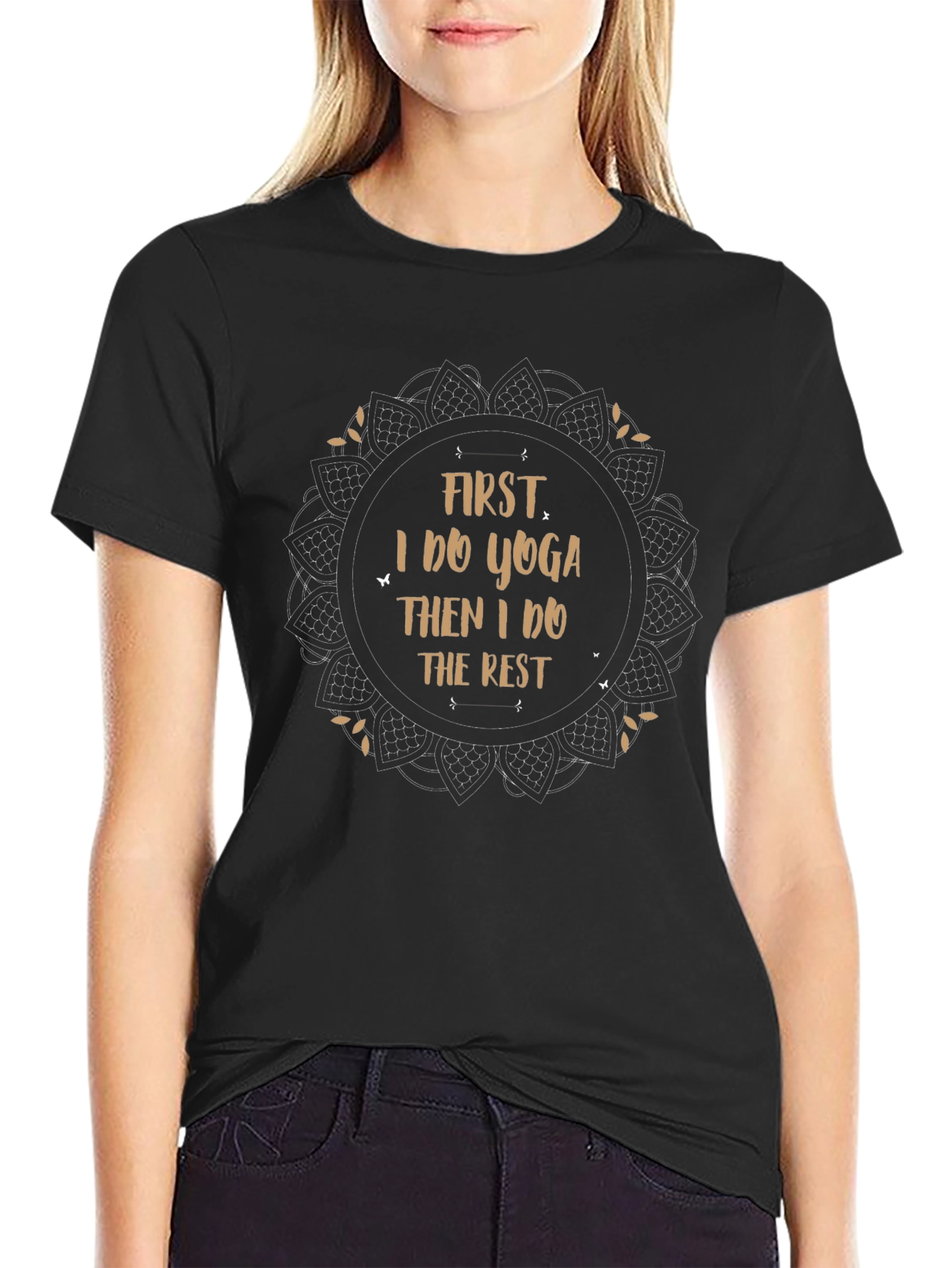 Yoga First T-Shirt - Mens Black Tee