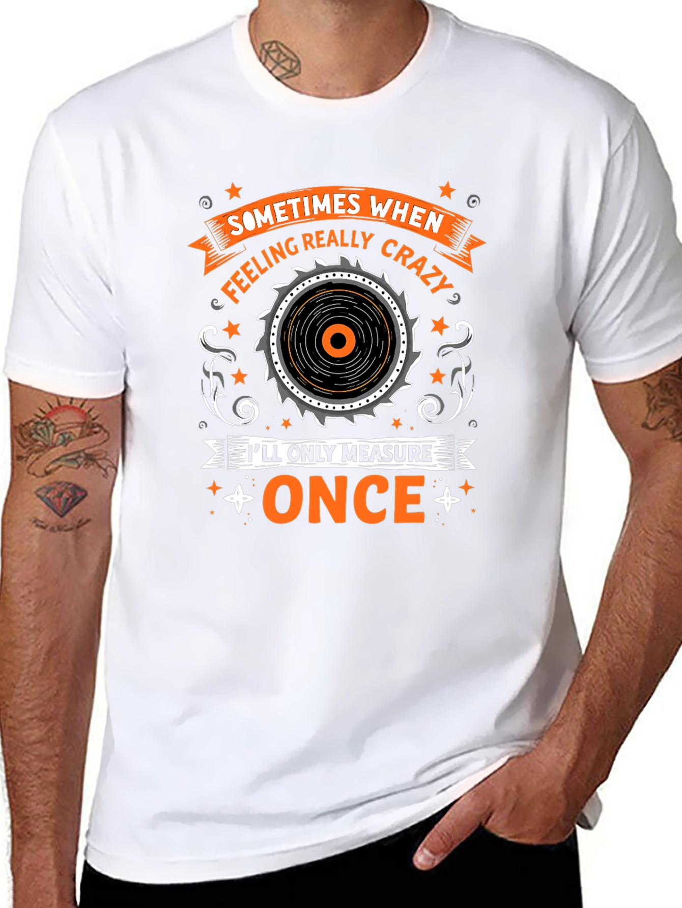 Funny Carpenter T-Shirt - Measure Once