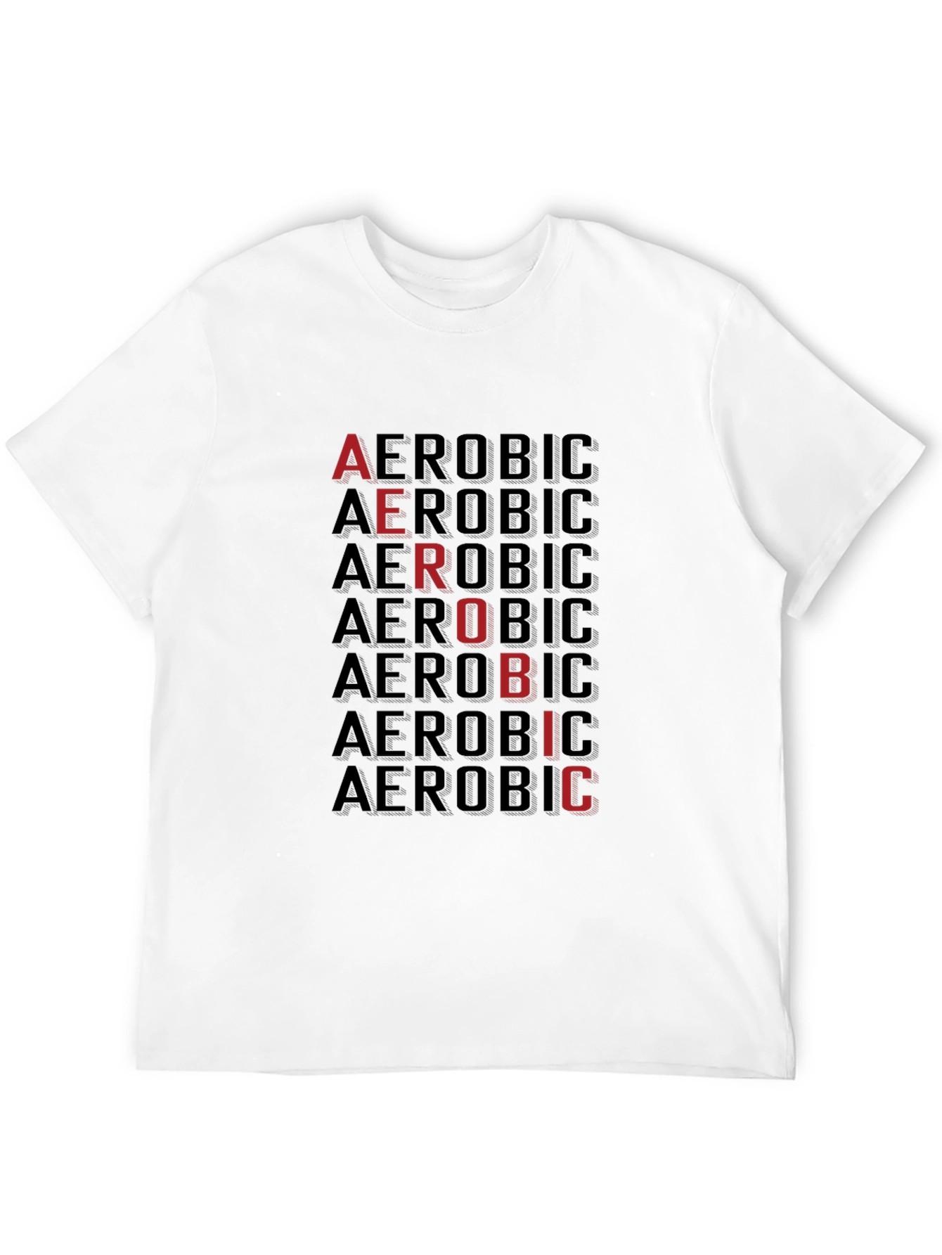 Aerobic Graphic Tee - Mens Black T-Shirt