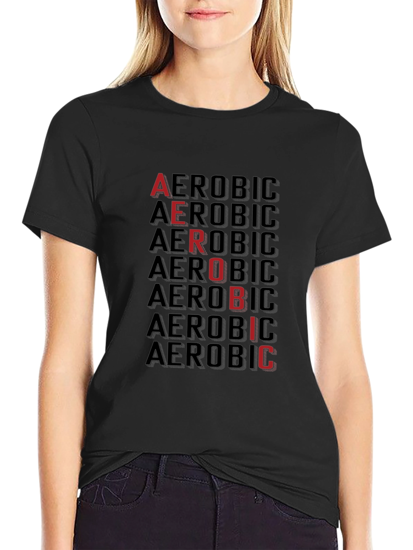 Aerobic Graphic Tee - Mens Black T-Shirt