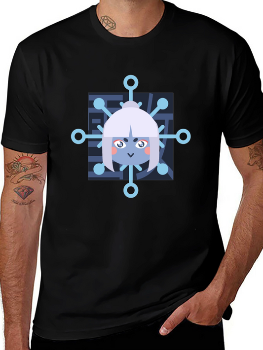 Anime Snowflake Graphic T-Shirt