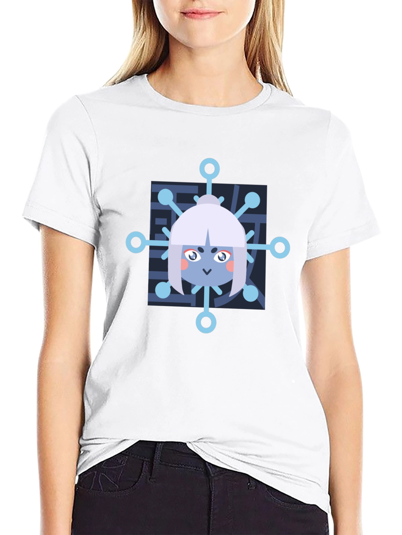 Anime Snowflake Graphic T-Shirt