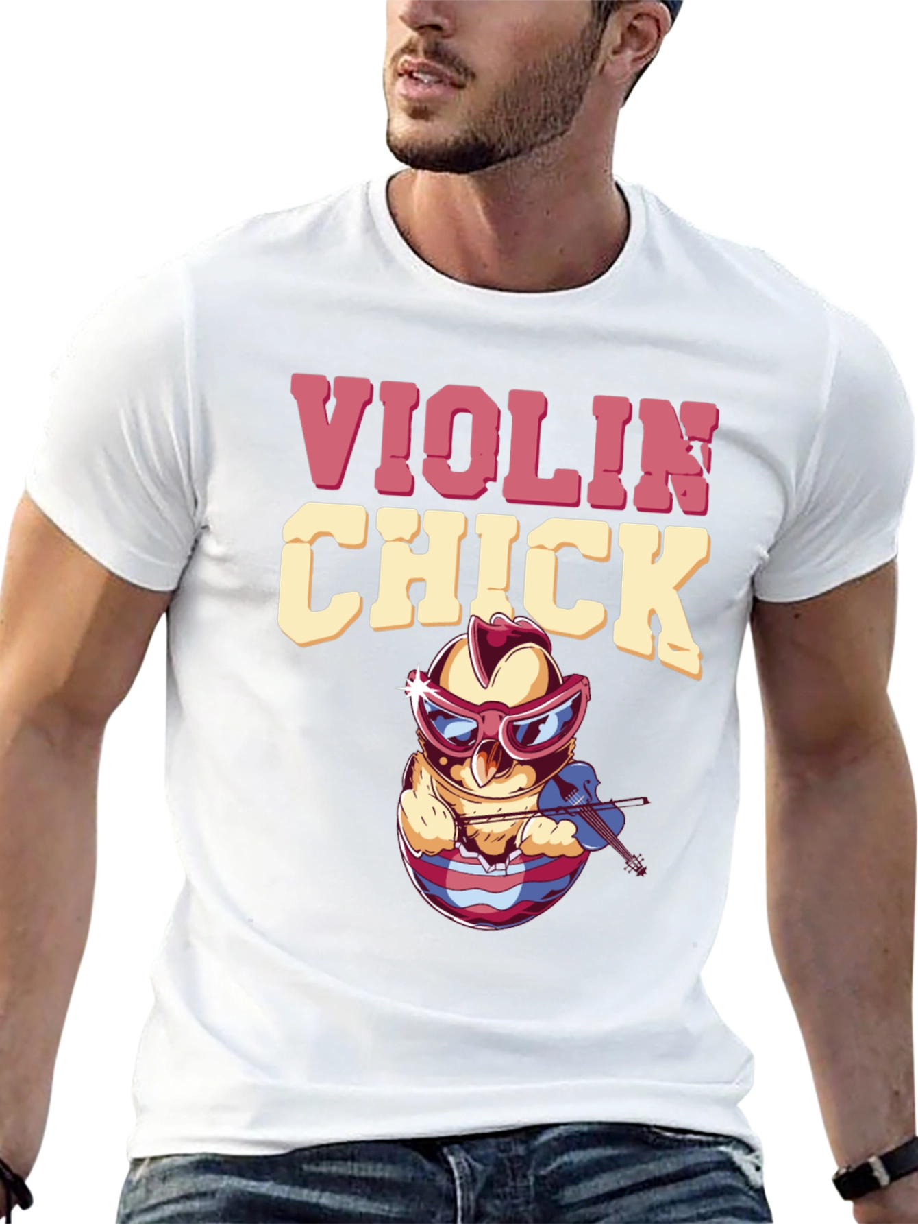 Violin Chick T-Shirt - Musical Humor Tee