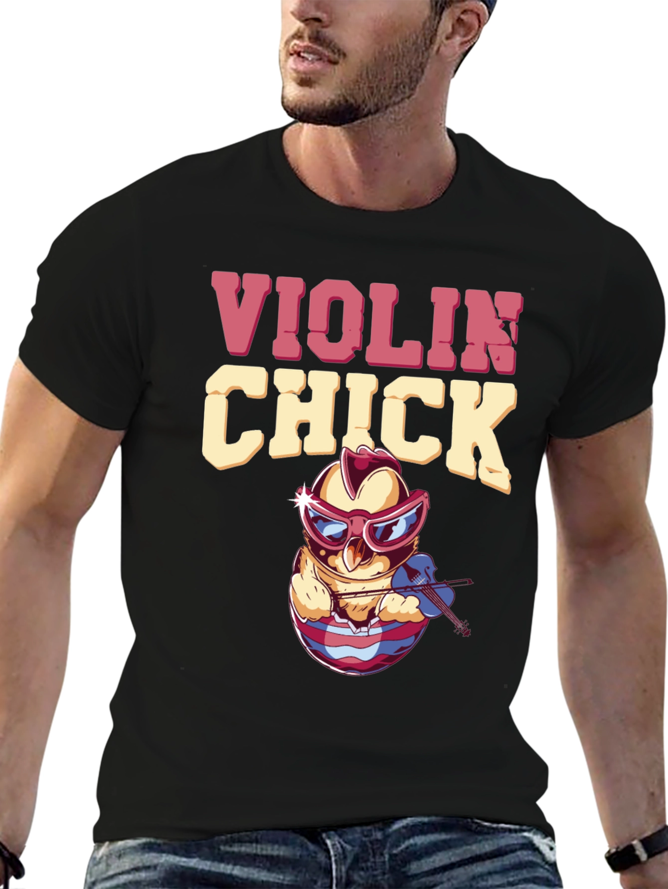Violin Chick T-Shirt - Musical Humor Tee