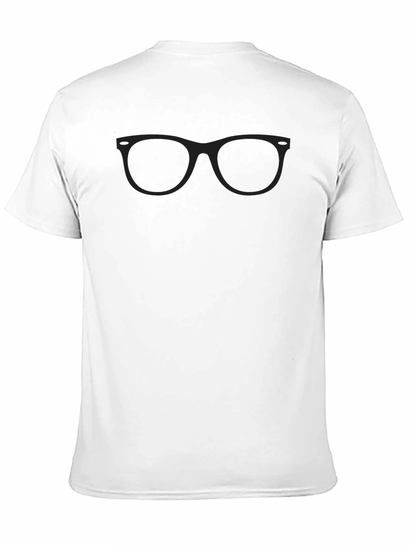 Cool Black T-Shirt with Glasses Graphic
