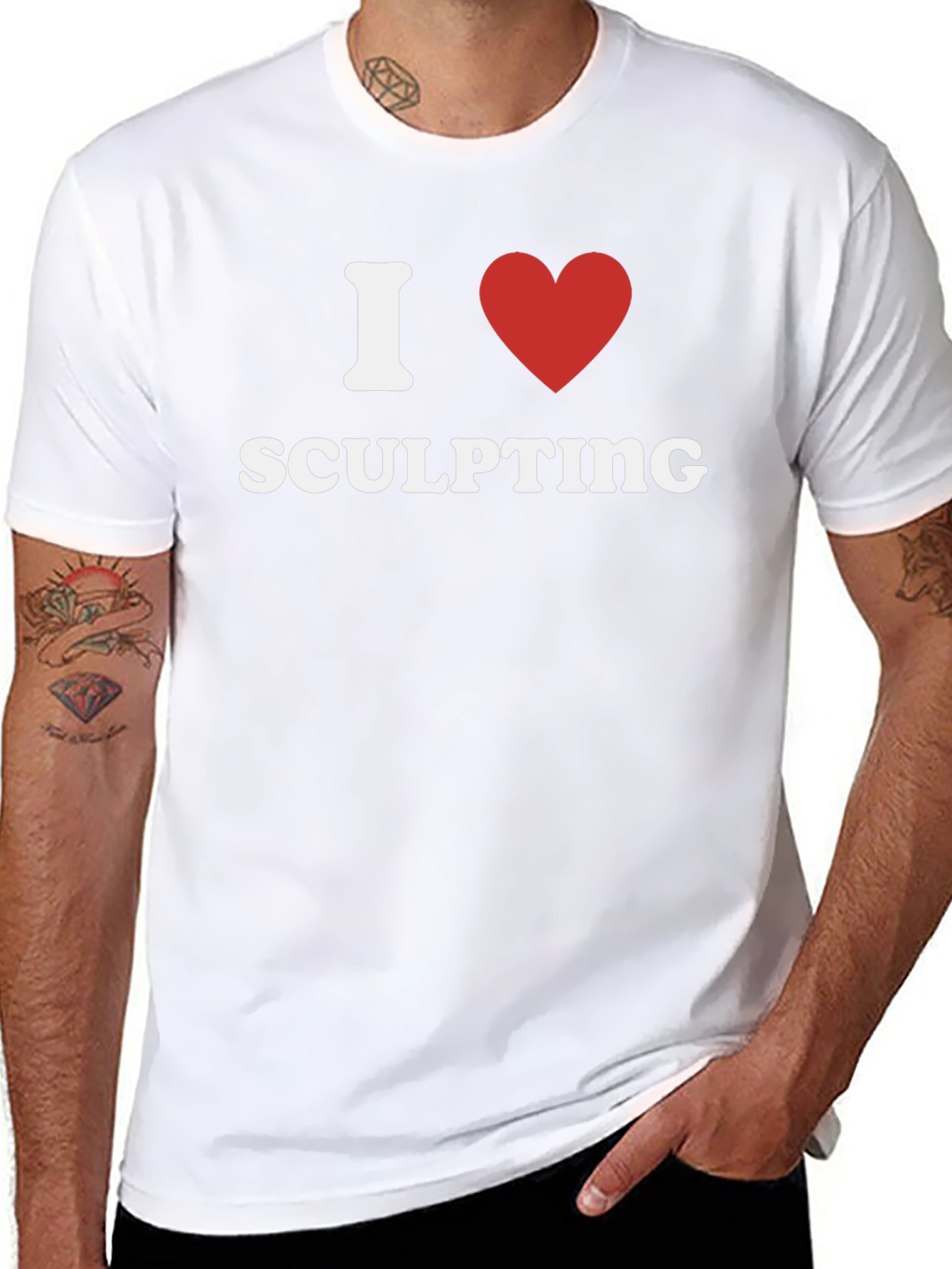 I Heart Sculpting T-Shirt -  Art Lovers Tee