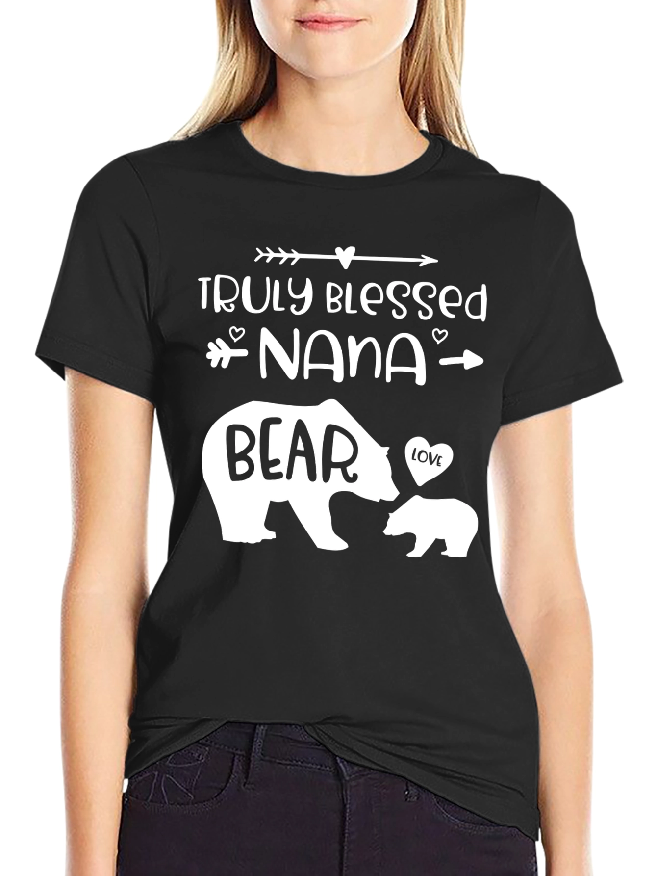 Truly Blessed Nana Bear Graphic Tee