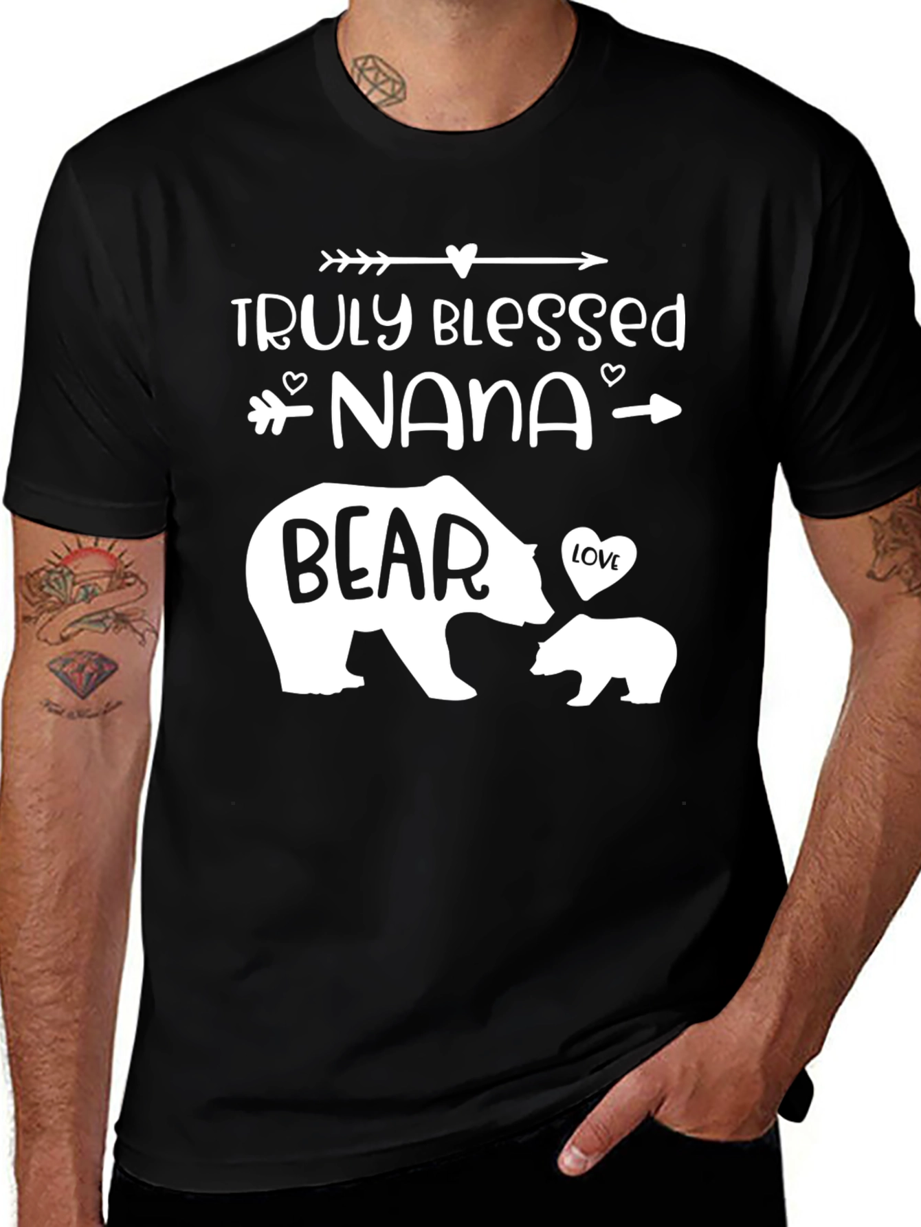 Truly Blessed Nana Bear Graphic Tee