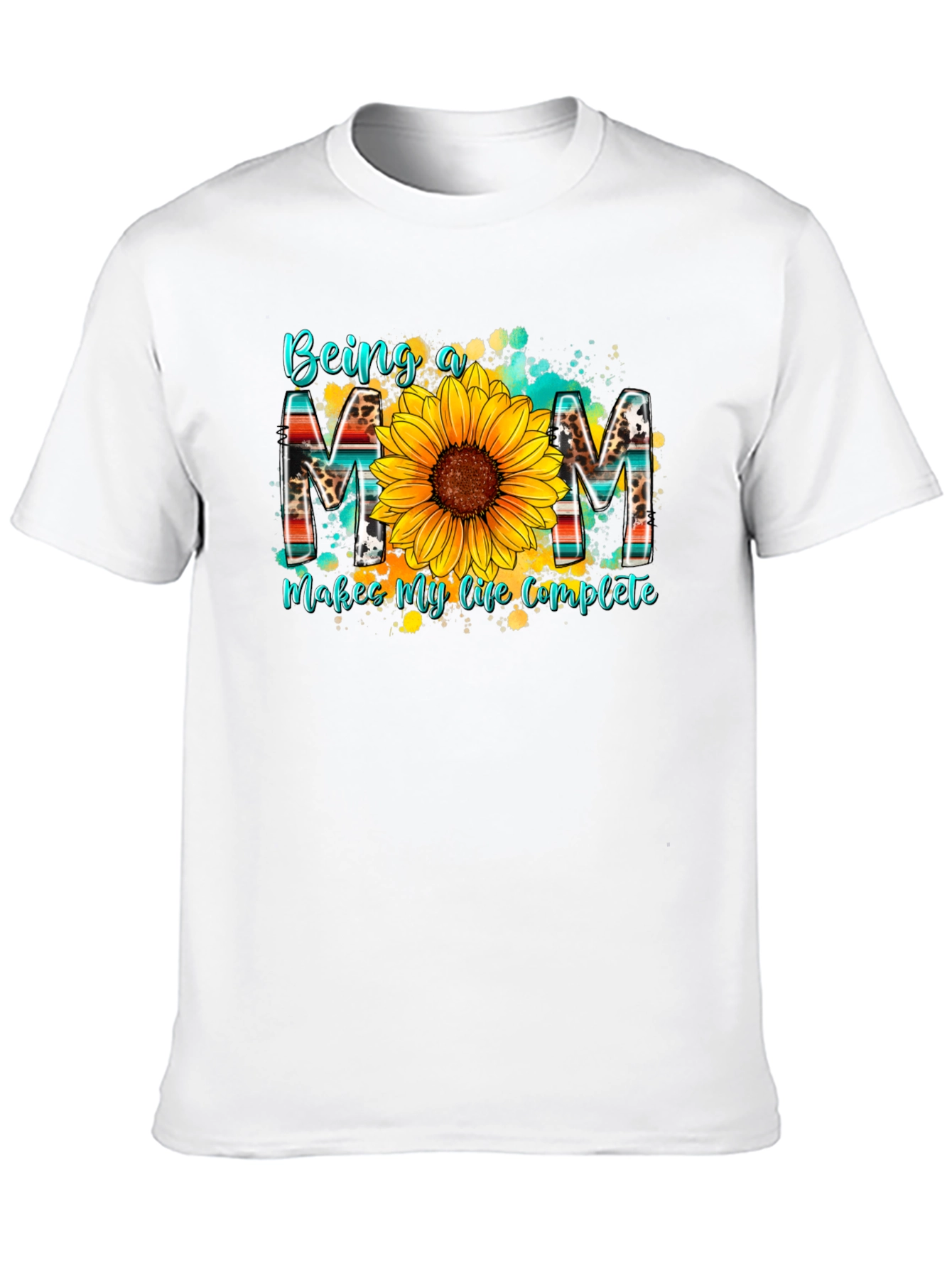Being a Mom T-Shirt - Sunflower Design