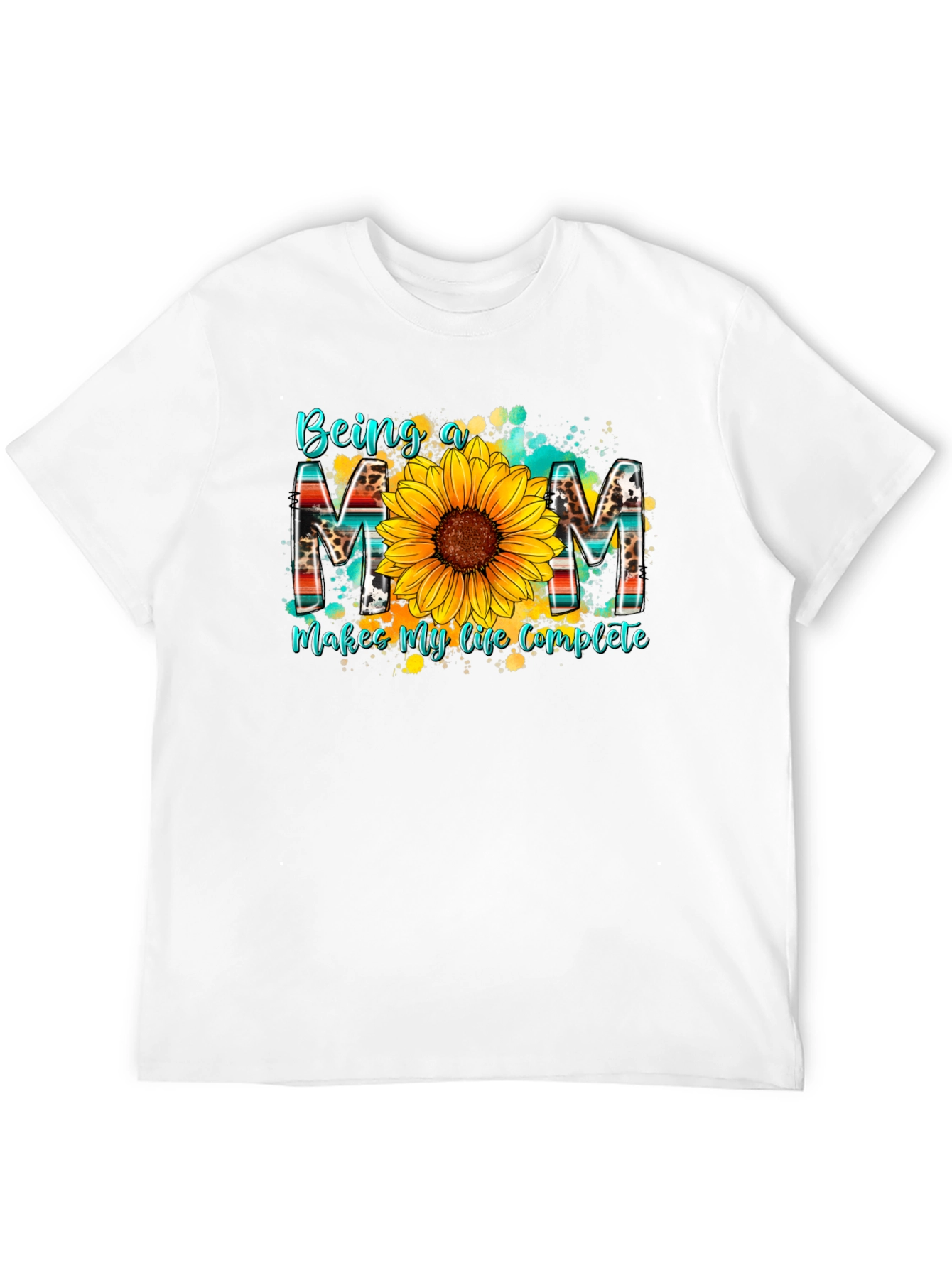 Being a Mom T-Shirt - Sunflower Design