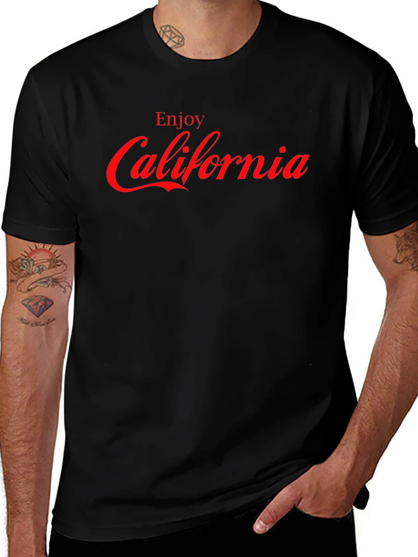 Enjoy California Graphic T-Shirt - Black