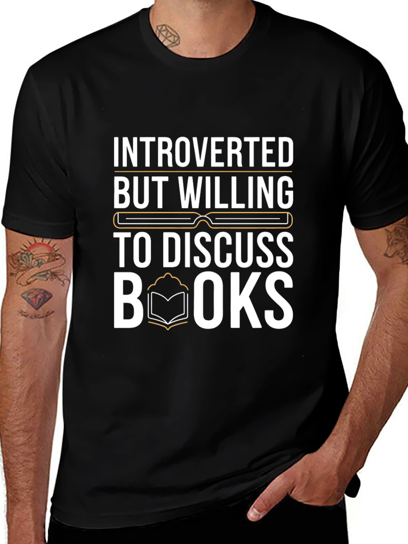 Introverted Book Lover T-Shirt - Discuss Books
