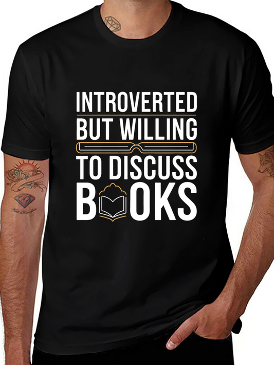 Introverted Book Lover T-Shirt - Discuss Books
