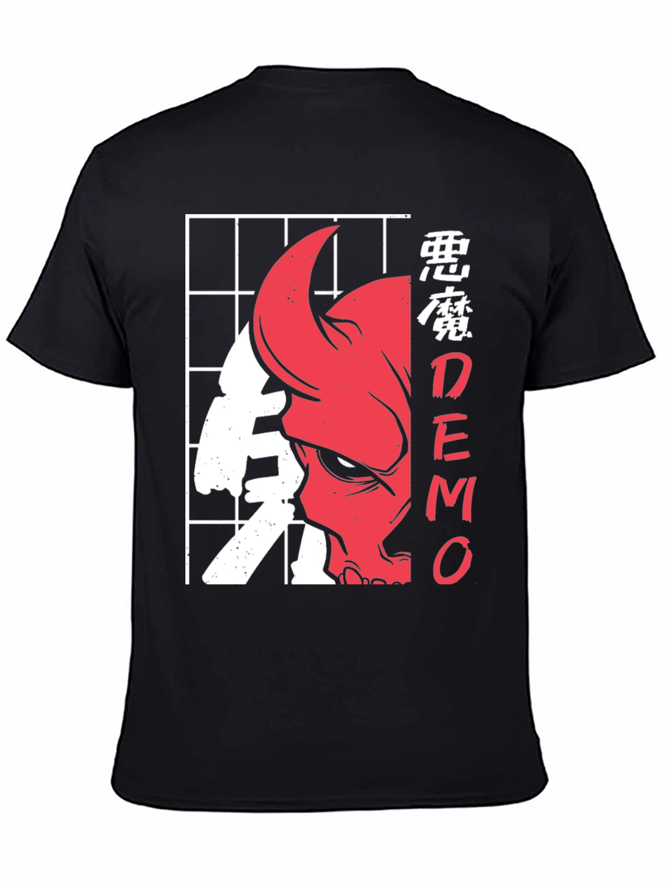 Japanese Style Demon Graphic T-Shirt