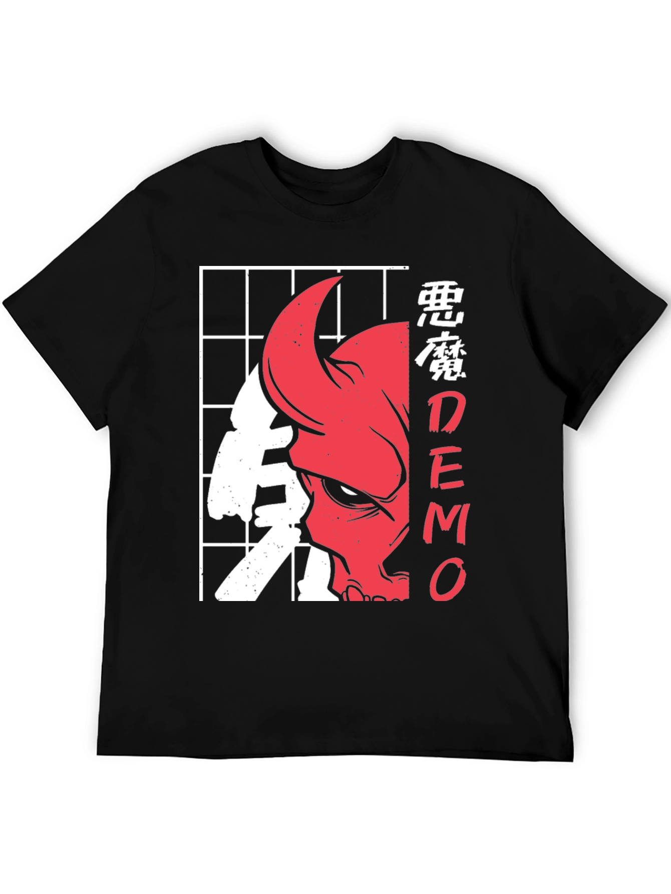 Japanese Style Demon Graphic T-Shirt