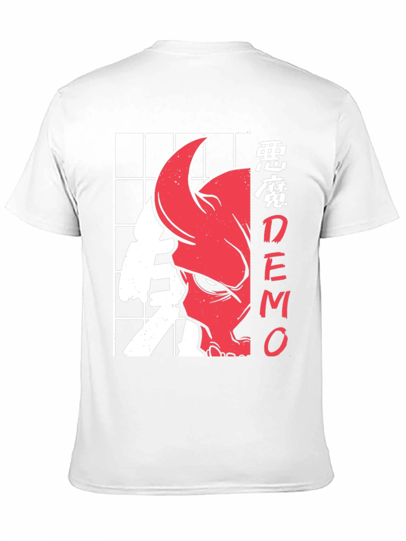 Japanese Style Demon Graphic T-Shirt