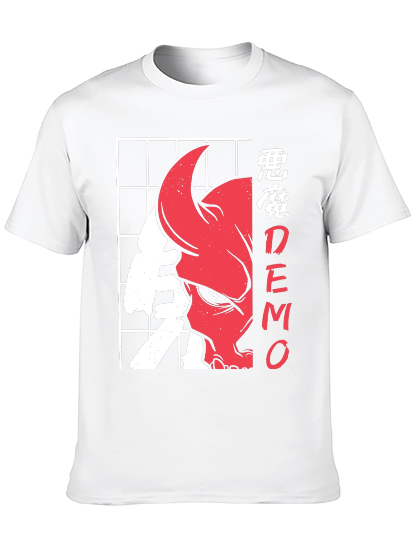 Japanese Style Demon Graphic T-Shirt