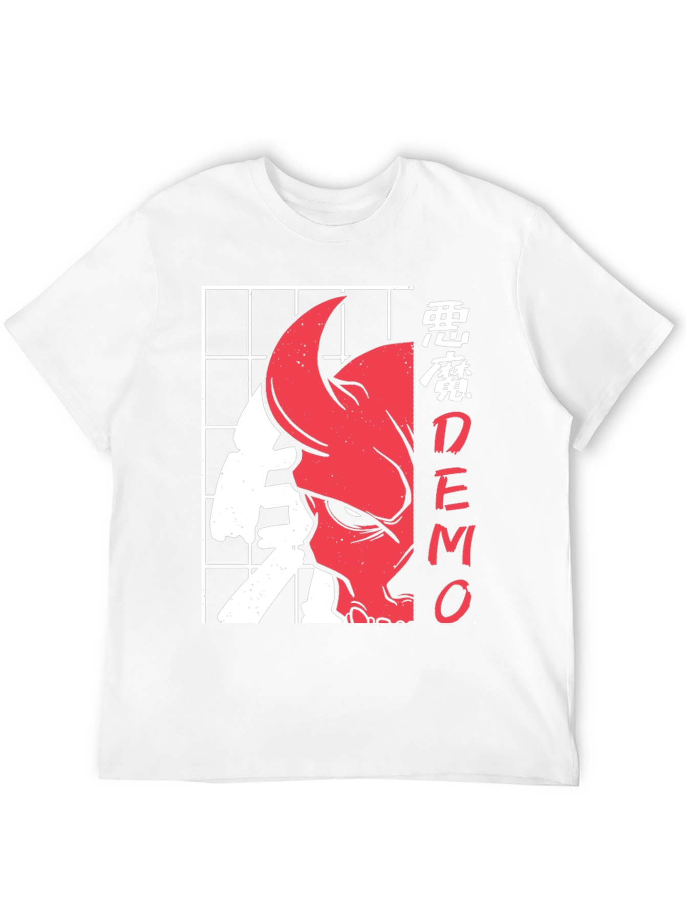 Japanese Style Demon Graphic T-Shirt