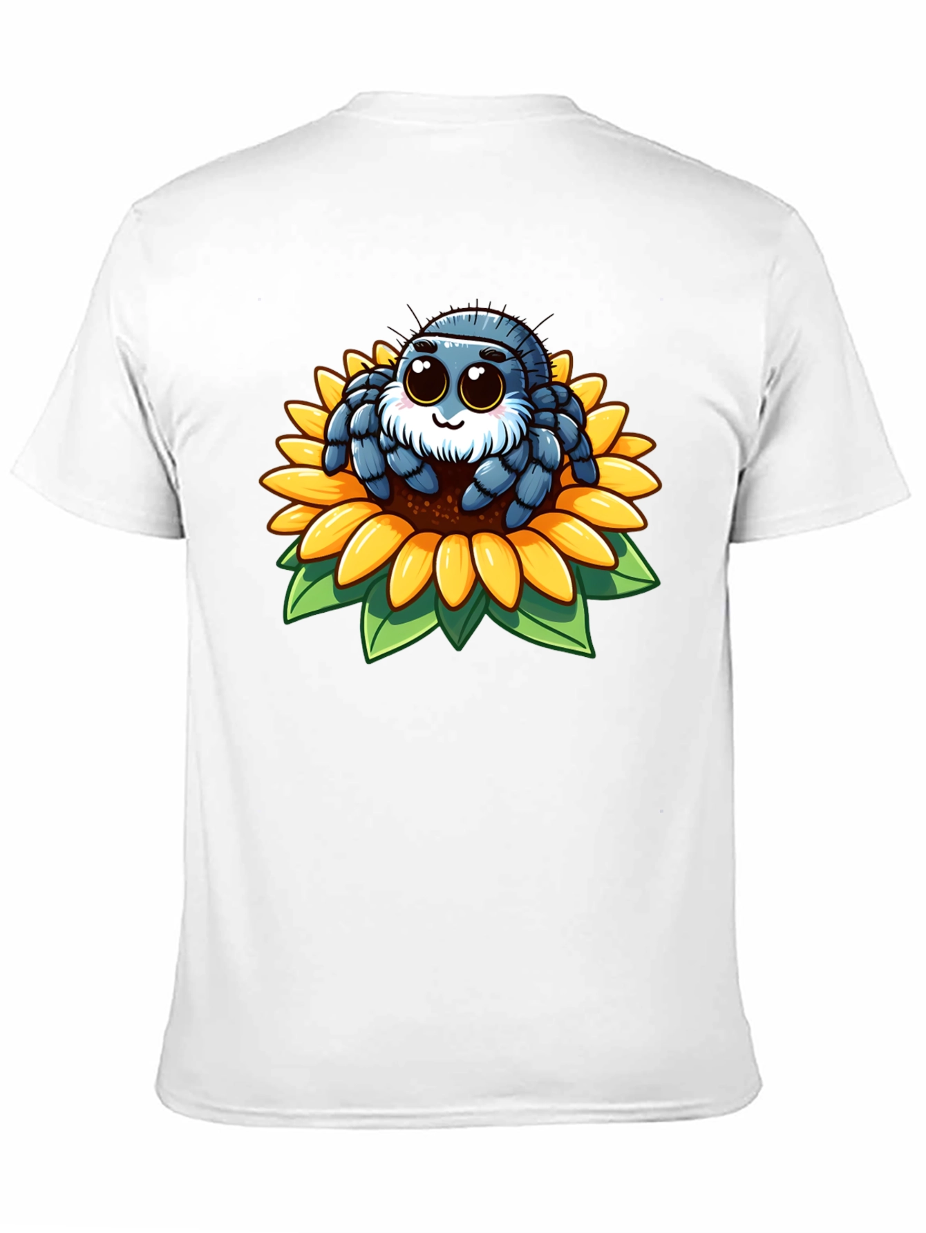 Cute Spider on Sunflower Graphic Tee