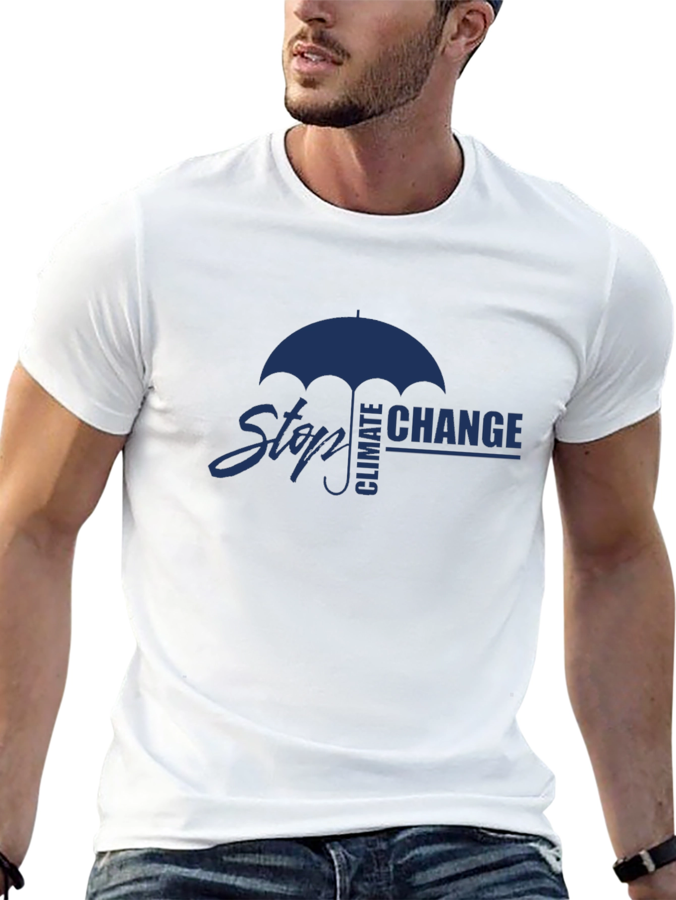 Stop Climate Change T-Shirt -  Eco-Friendly Fashion