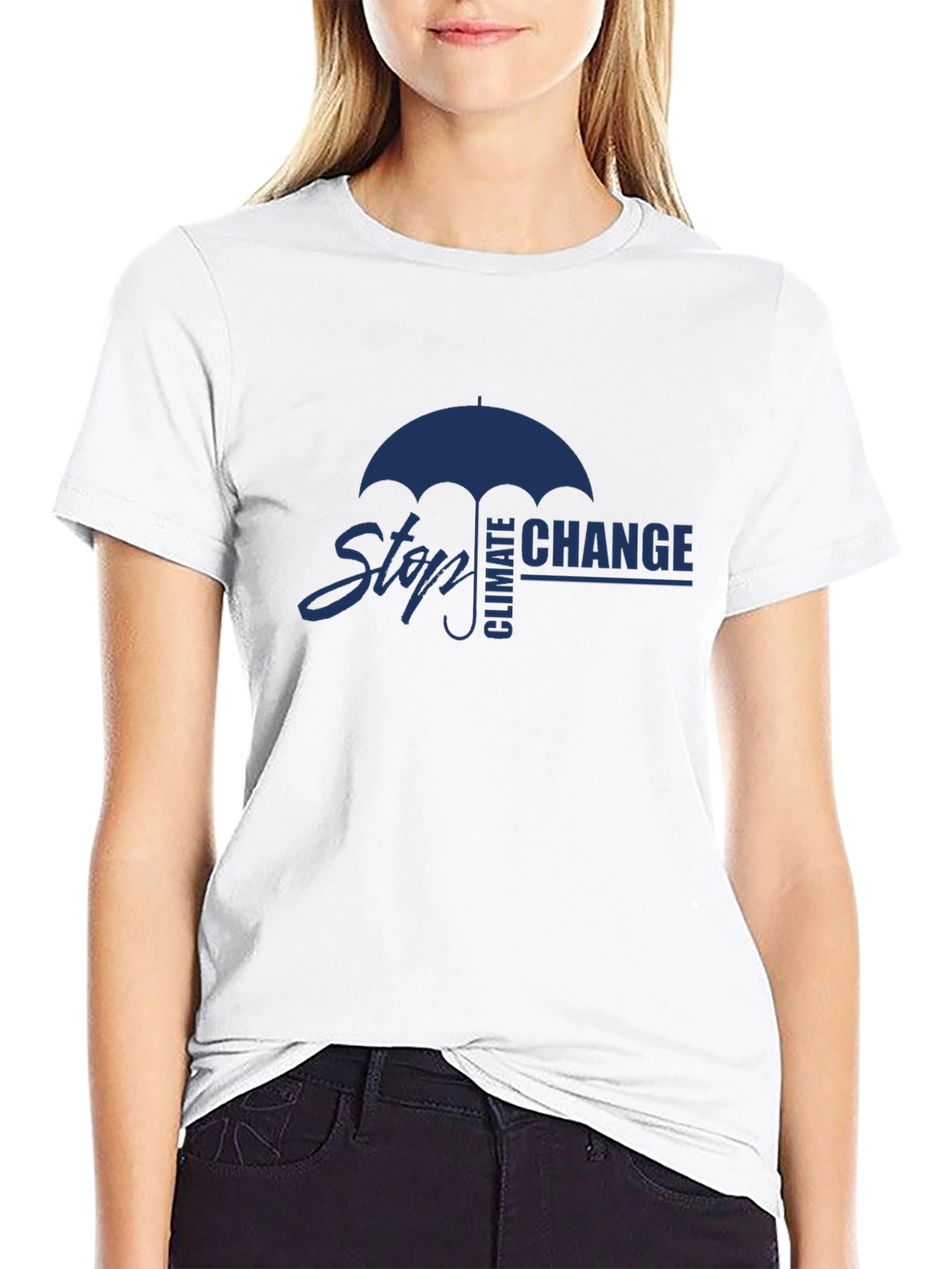 Stop Climate Change T-Shirt -  Eco-Friendly Fashion