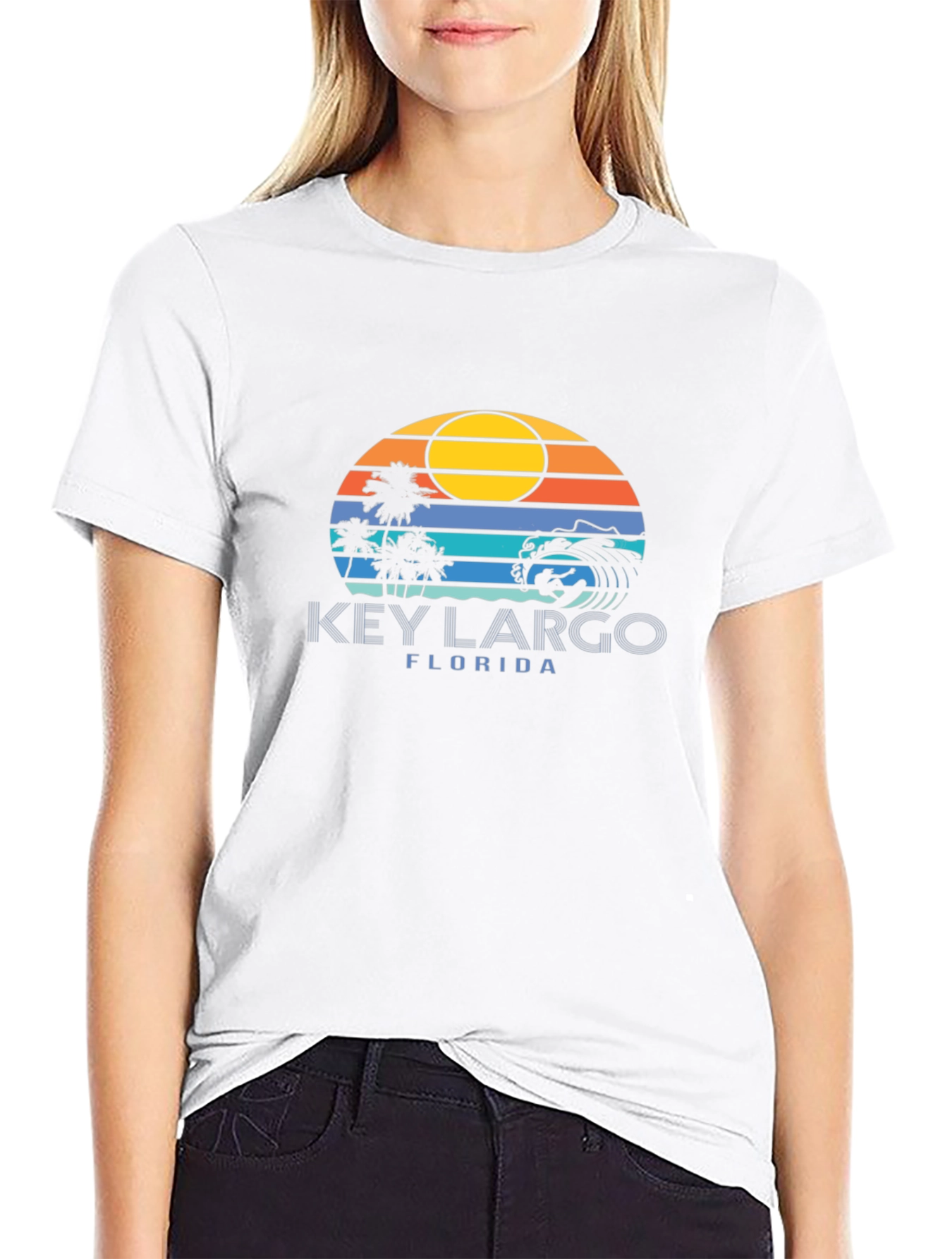 Key Largo Florida T-Shirt - Beach Sunset Tee