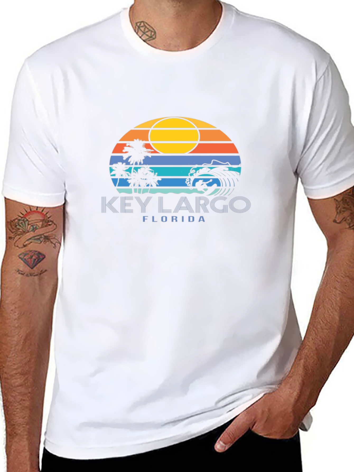 Key Largo Florida T-Shirt - Beach Sunset Tee