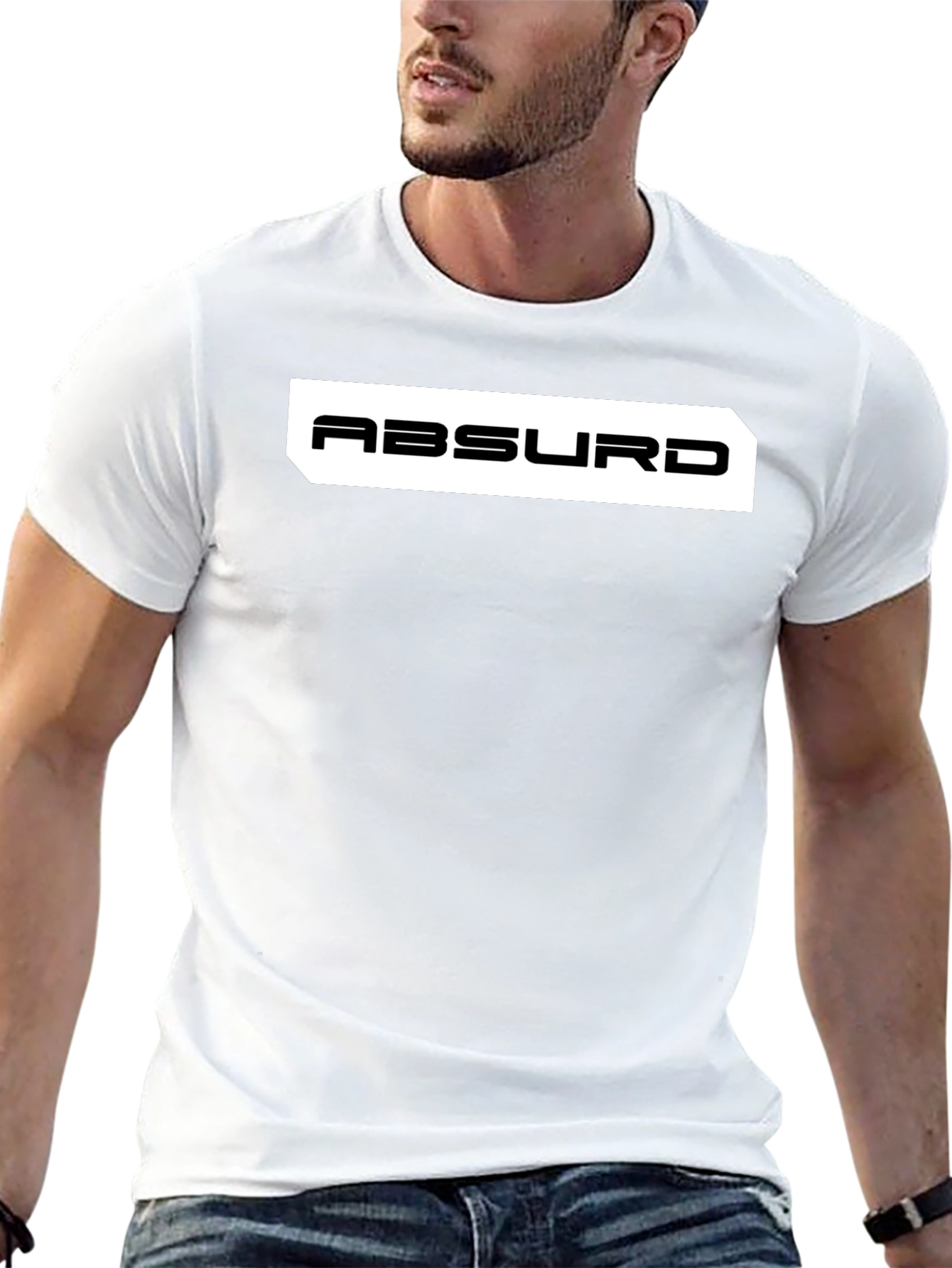 Absurd Black Graphic Tee - Modern Style