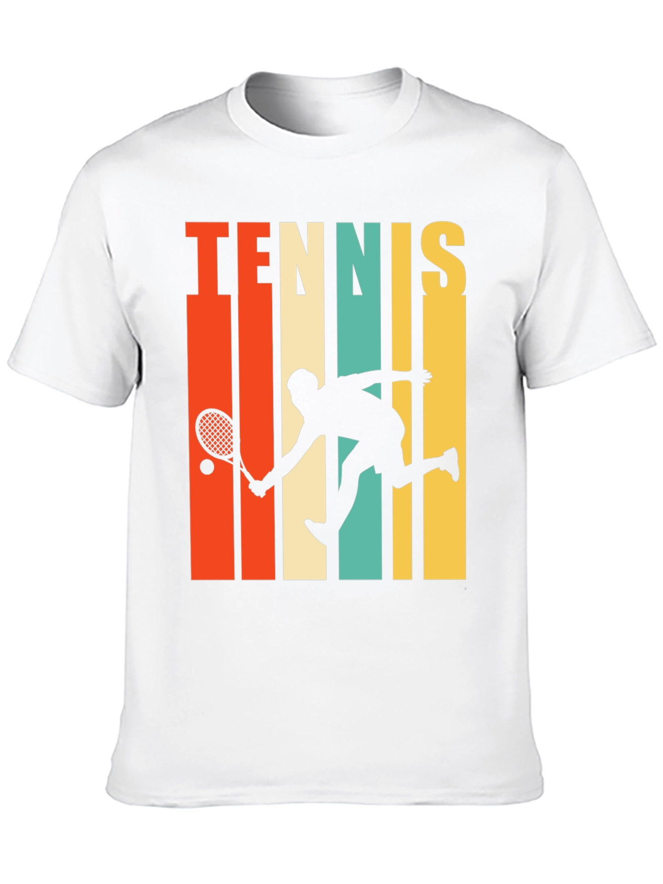 Retro Tennis Player Graphic T-Shirt