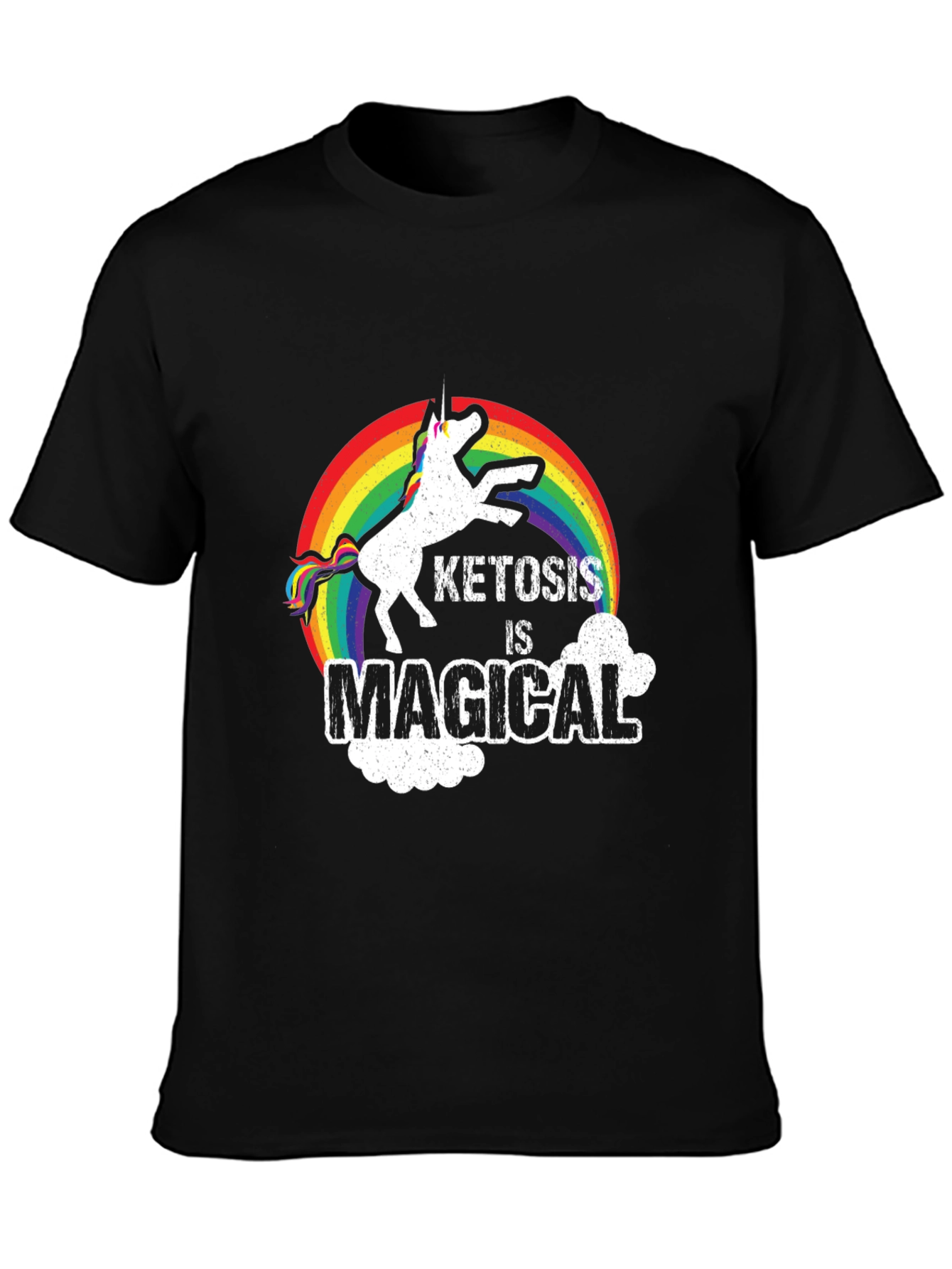 Ketosis is Magical Unicorn Rainbow T-Shirt