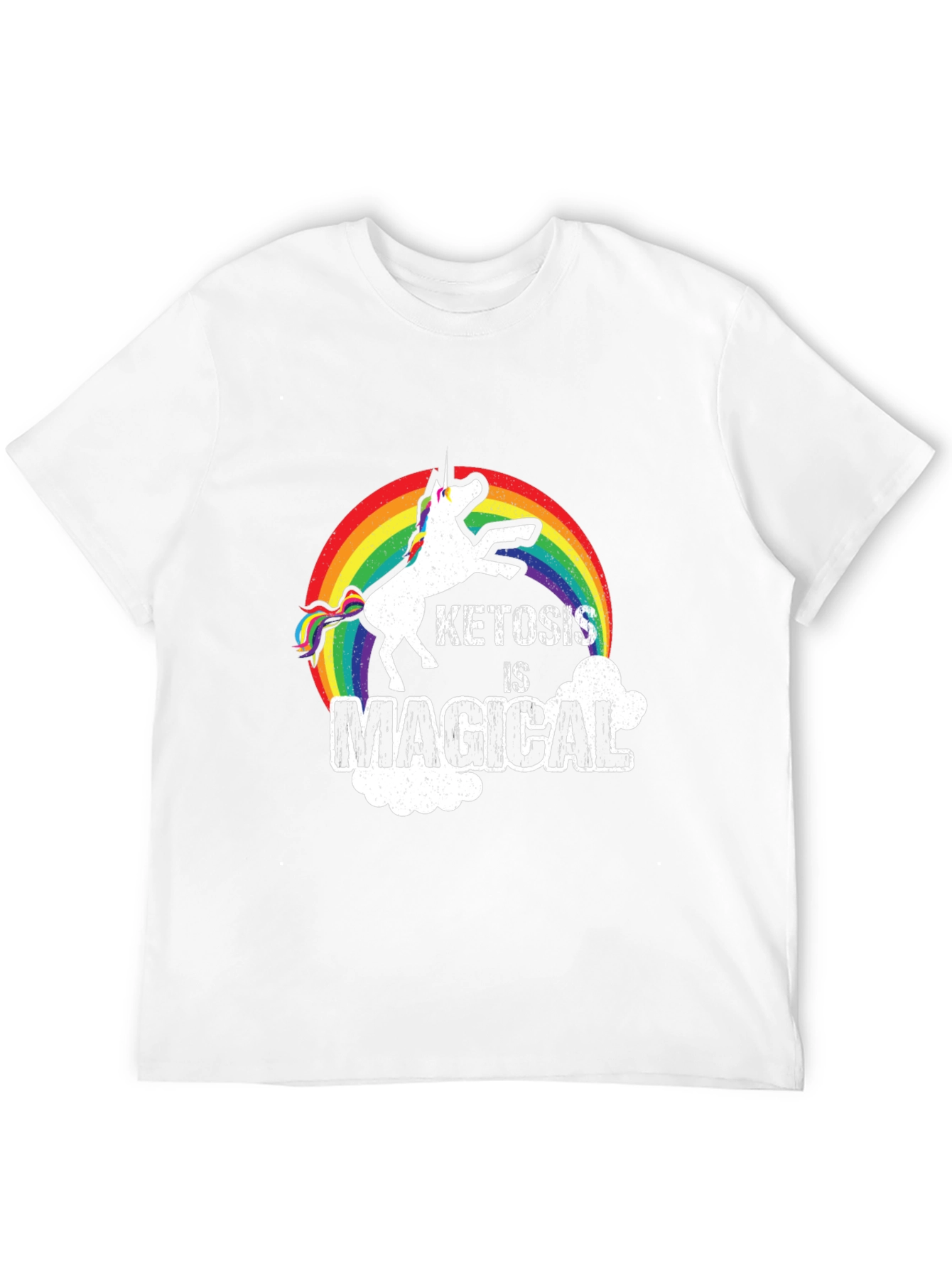 Ketosis is Magical Unicorn Rainbow T-Shirt