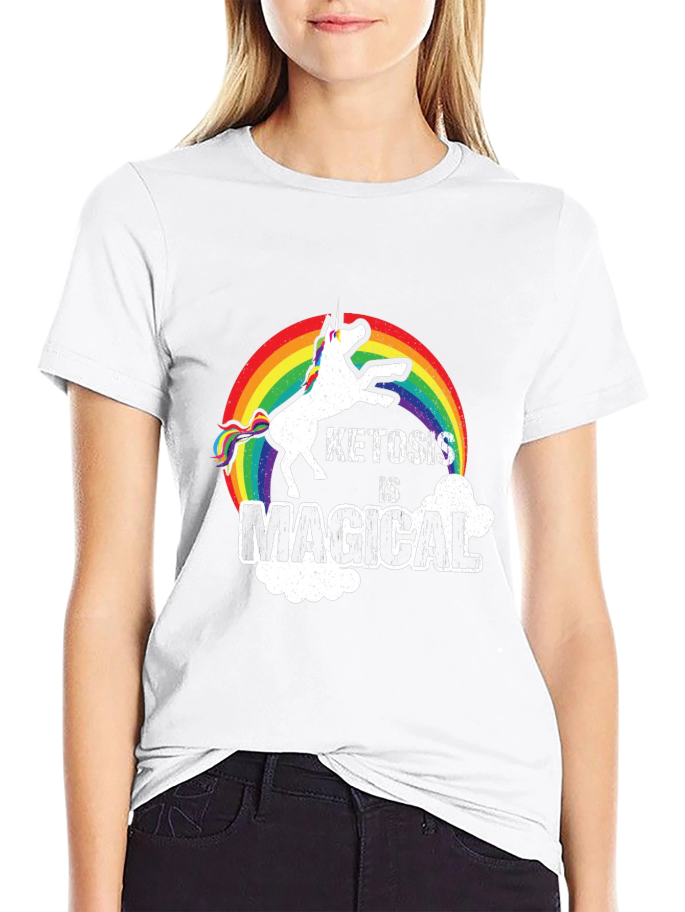 Ketosis is Magical Unicorn Rainbow T-Shirt