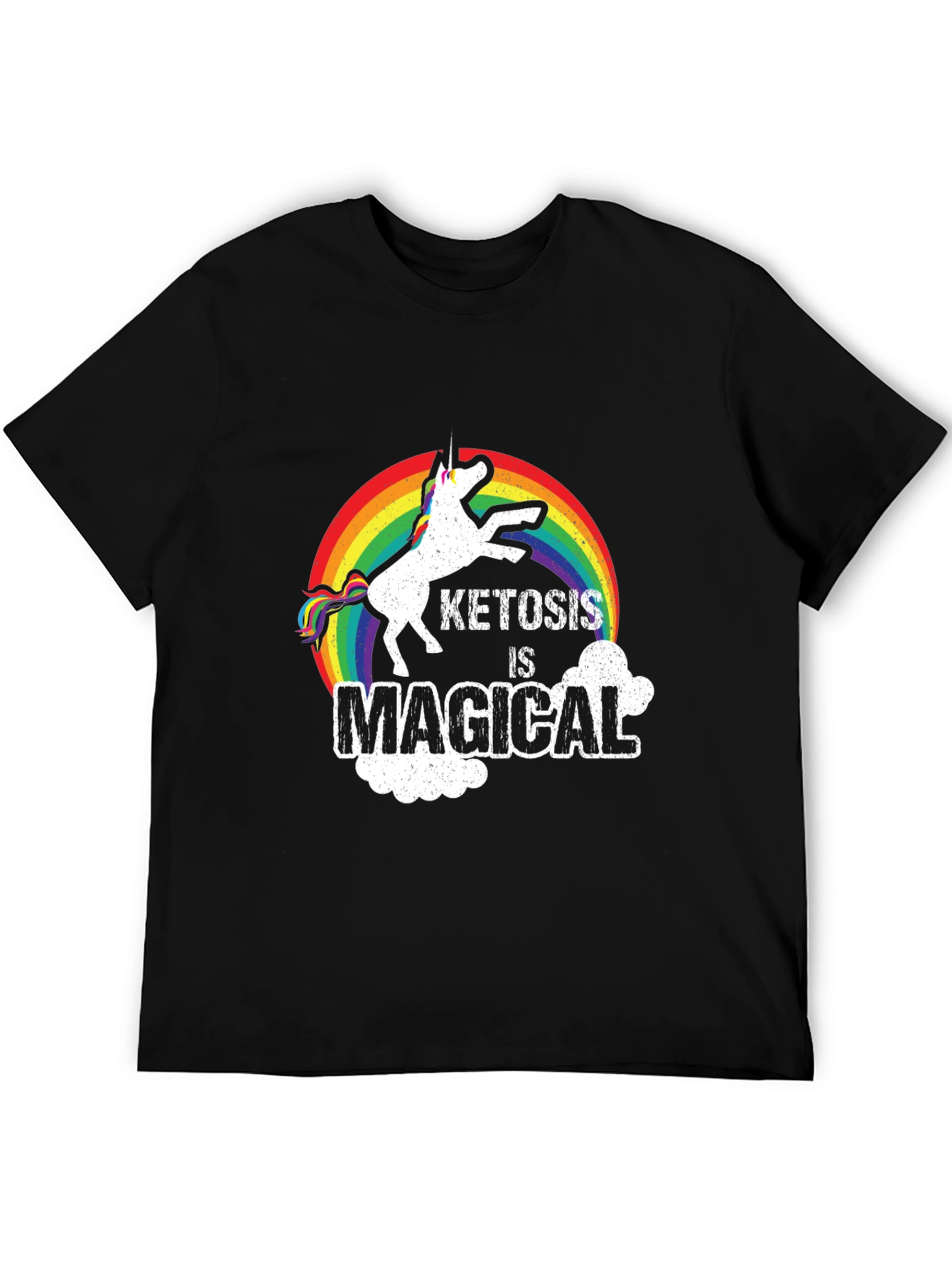 Ketosis is Magical Unicorn Rainbow T-Shirt