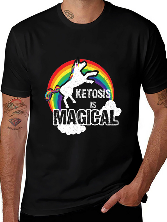 Ketosis is Magical Unicorn Rainbow T-Shirt