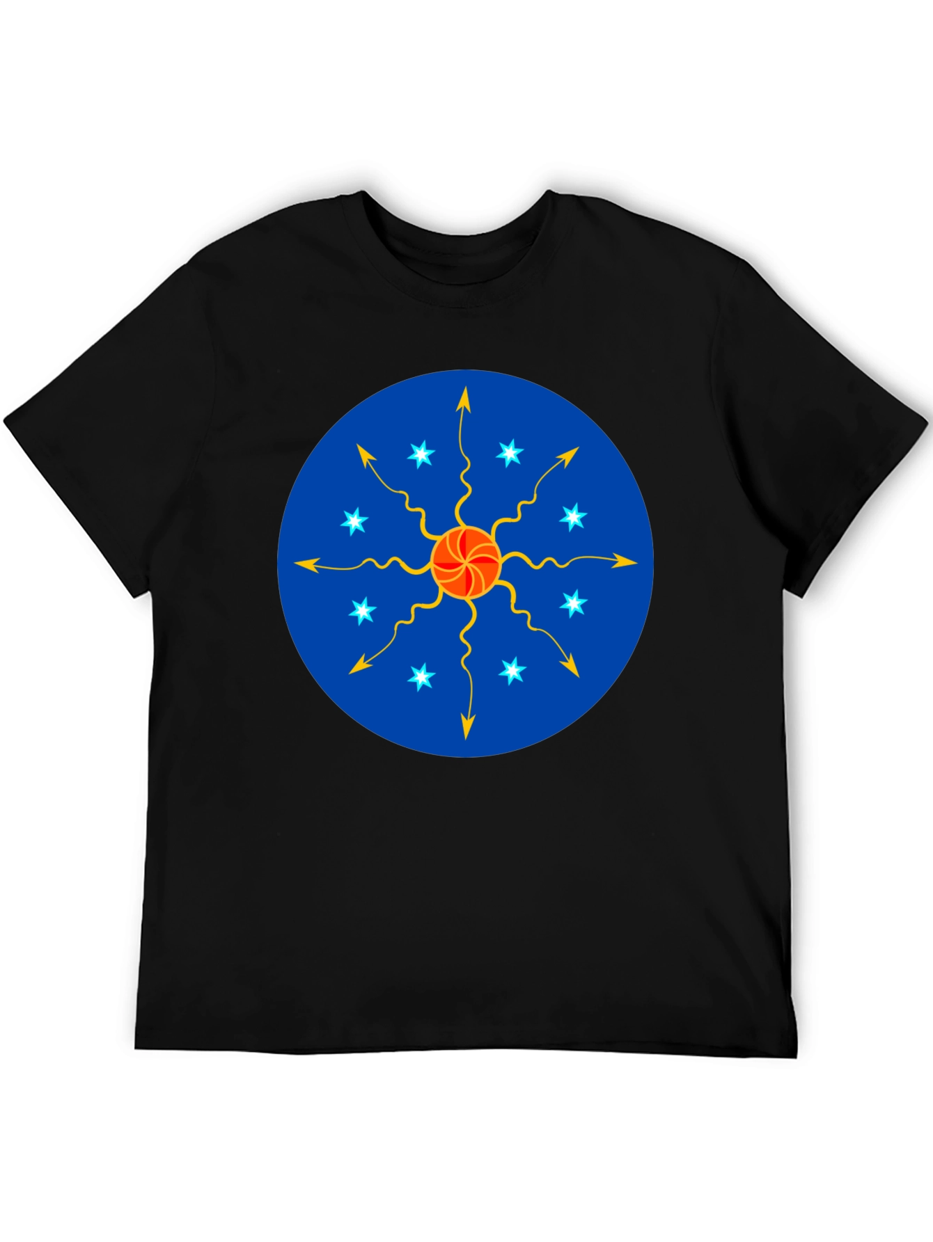 Unique Sun Starburst Design T-Shirt