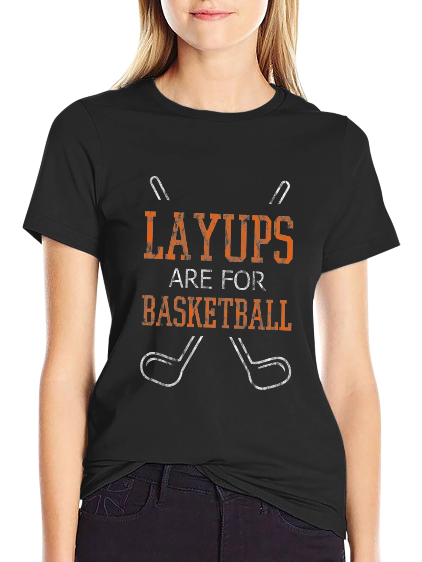 Layups Are For Basketball - Novelty Golf T-Shirt