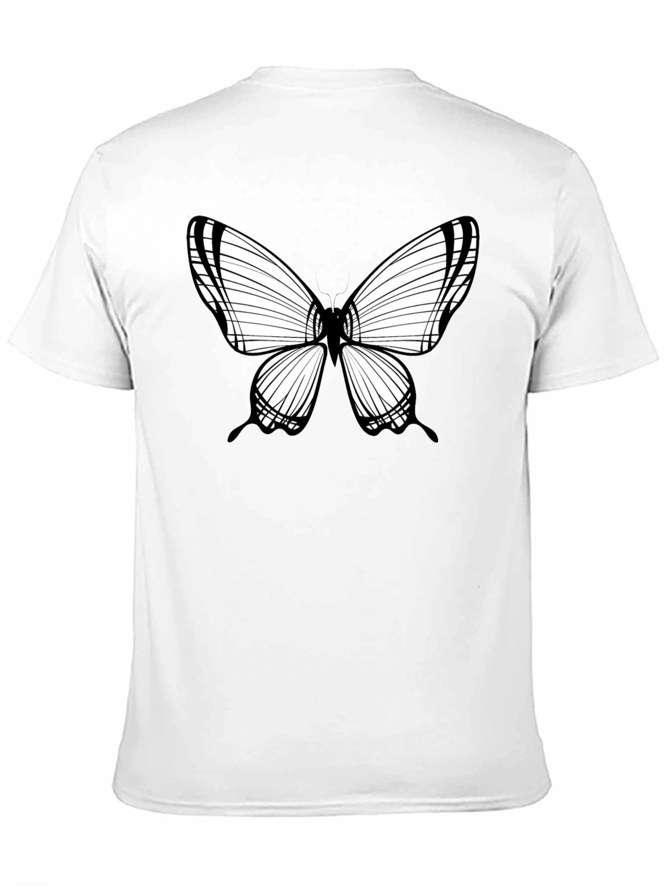 Butterfly Graphic Tee - Black Casual Shirt