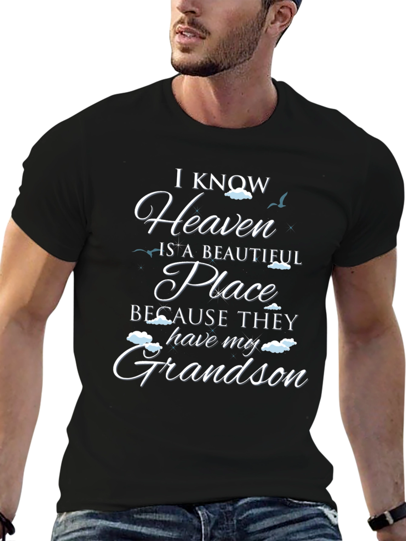 Heavenly Grandson Graphic Tee - Remembrance Shirt