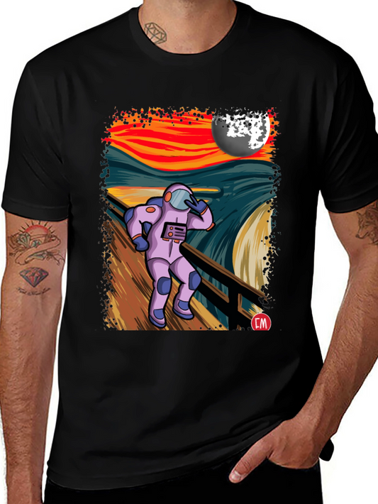 Astronaut Scream T-Shirt - Unique Graphic Tee