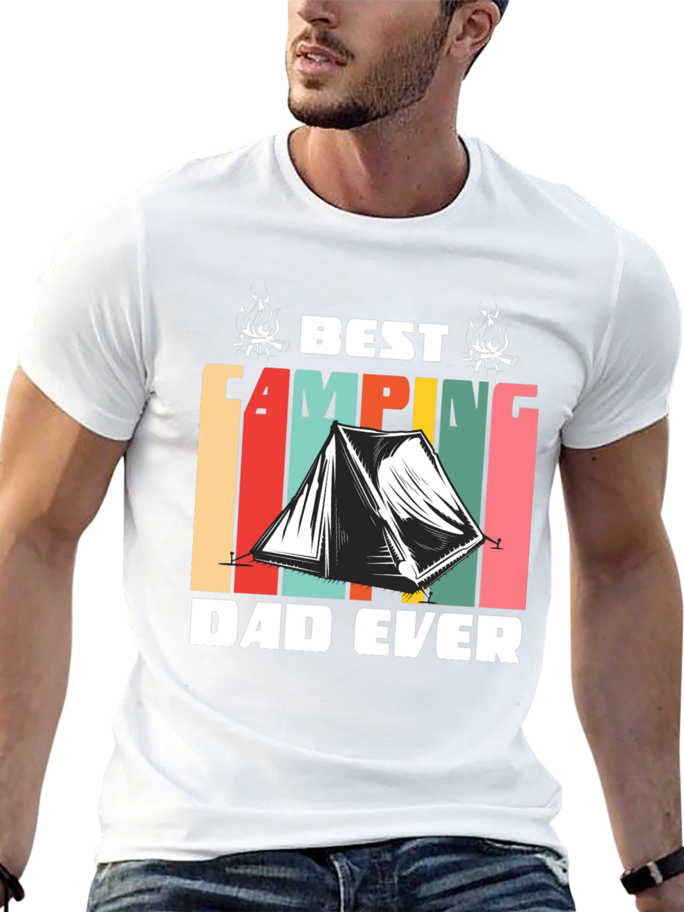 Best Camping Dad Ever T-Shirt
