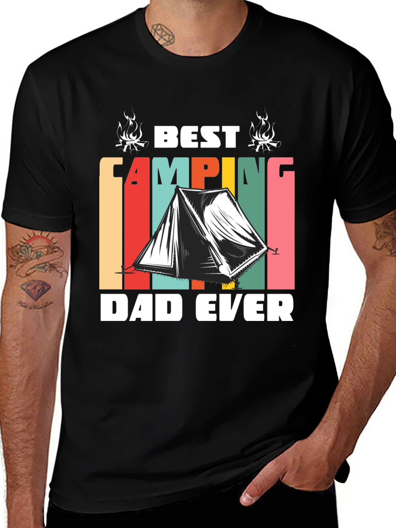 Best Camping Dad Ever T-Shirt