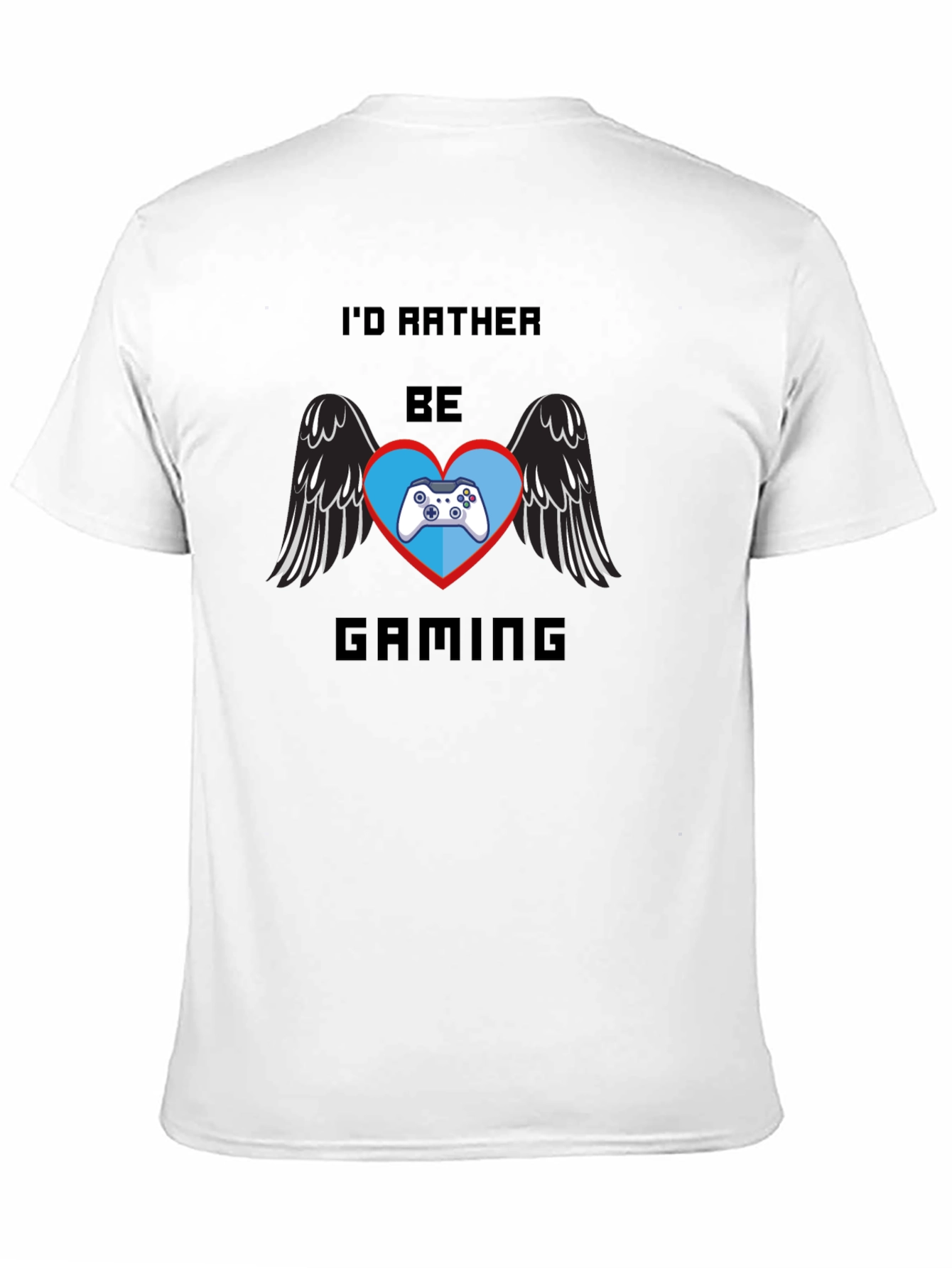 Id Rather Be Gaming Black T-Shirt