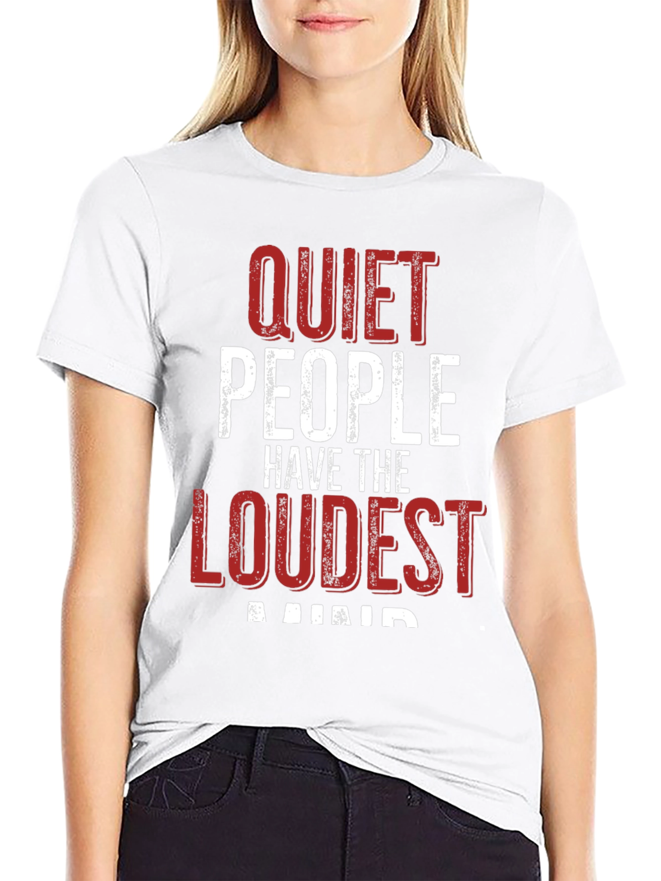 Quiet People Loudest Minds Graphic T-Shirt