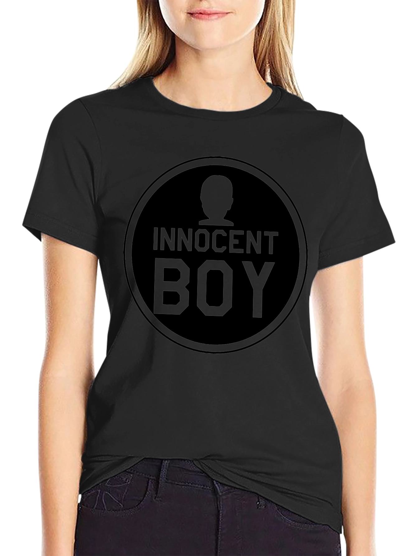 Innocent Boy Graphic Print T-Shirt - Black