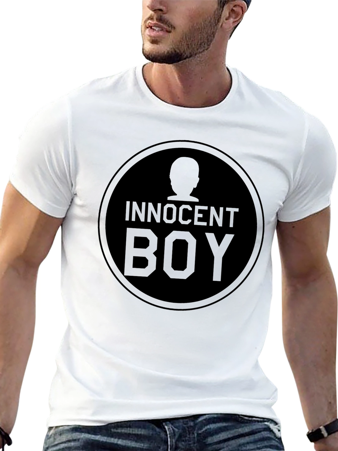 Innocent Boy Graphic Print T-Shirt - Black